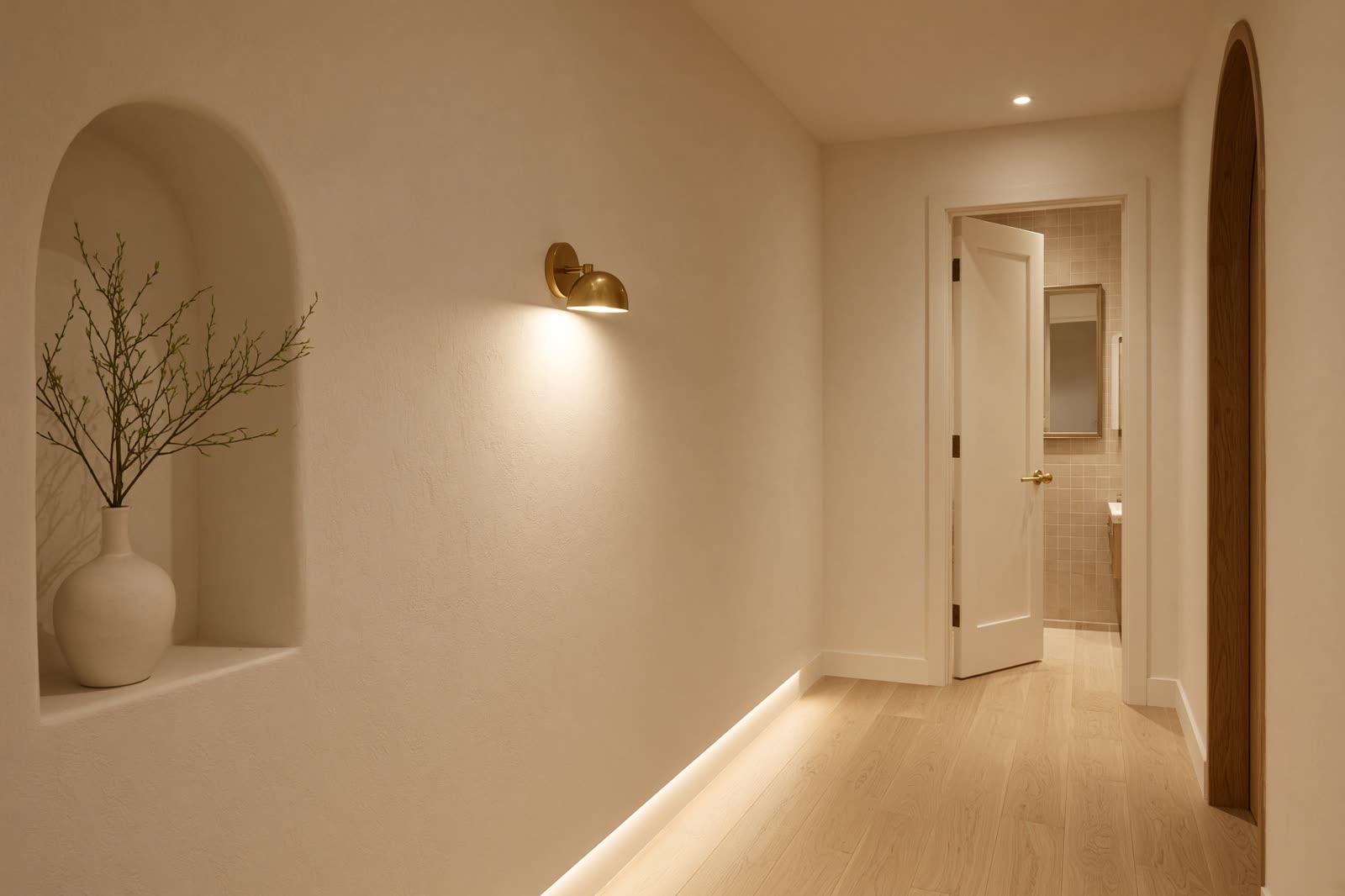 Smart lighting along the night path in the ChampionsGate house.