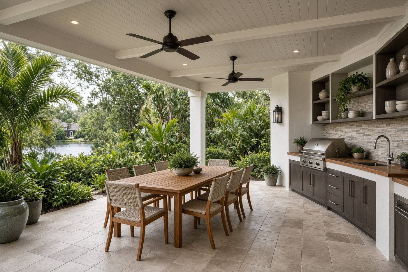 Outdoor kitchen in Lake Mary