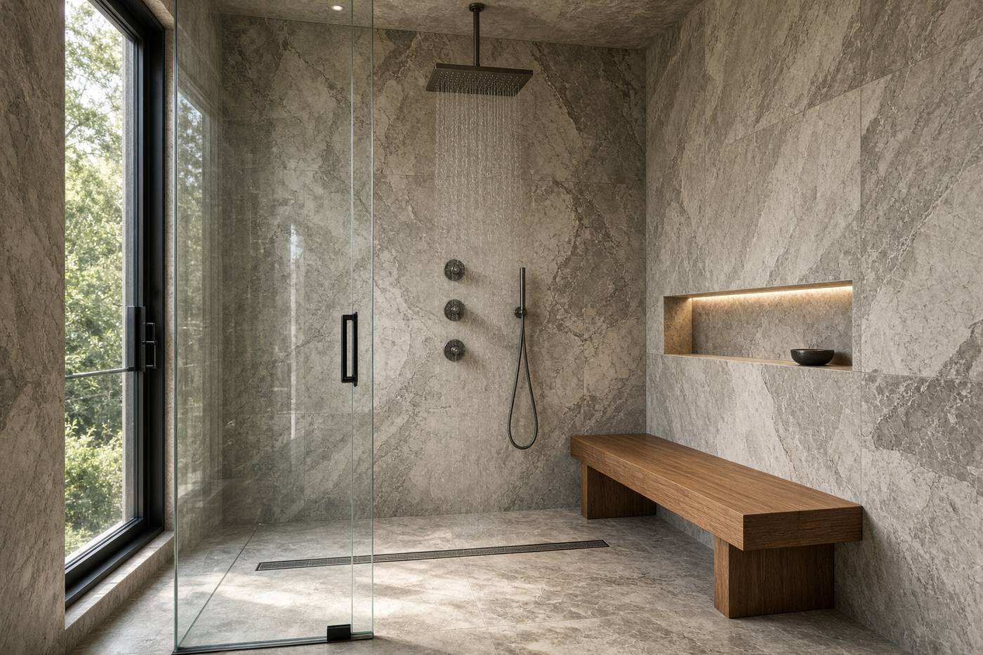 Roll-in shower in Orlando